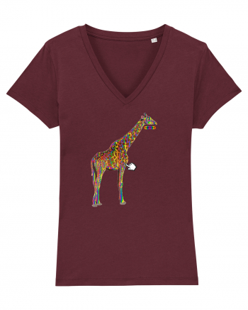 RGB Giraffe Burgundy