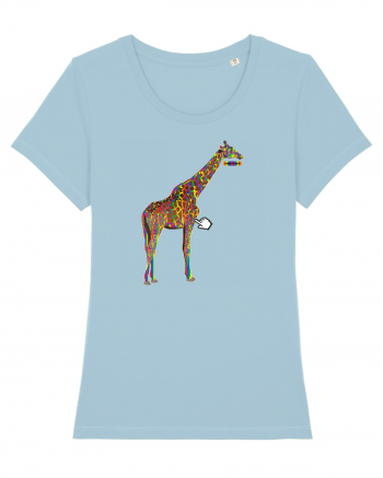 RGB Giraffe Sky Blue