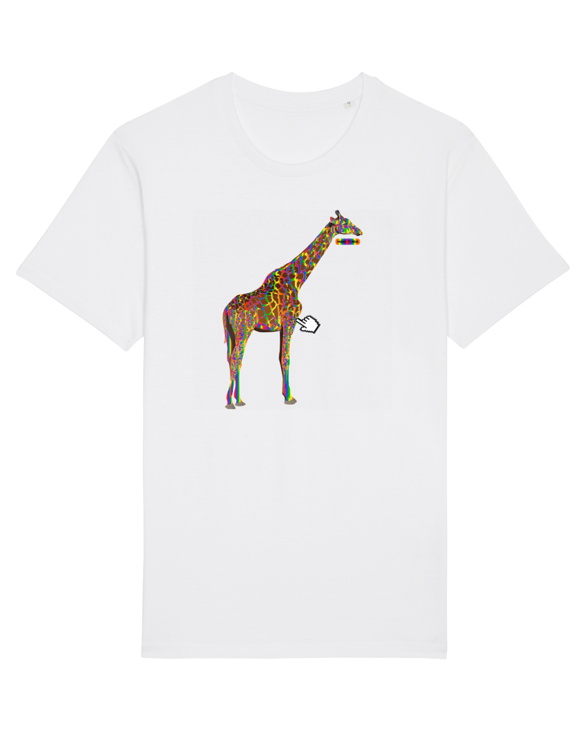 Tricou mânecă scurtă Unisex Rocker White