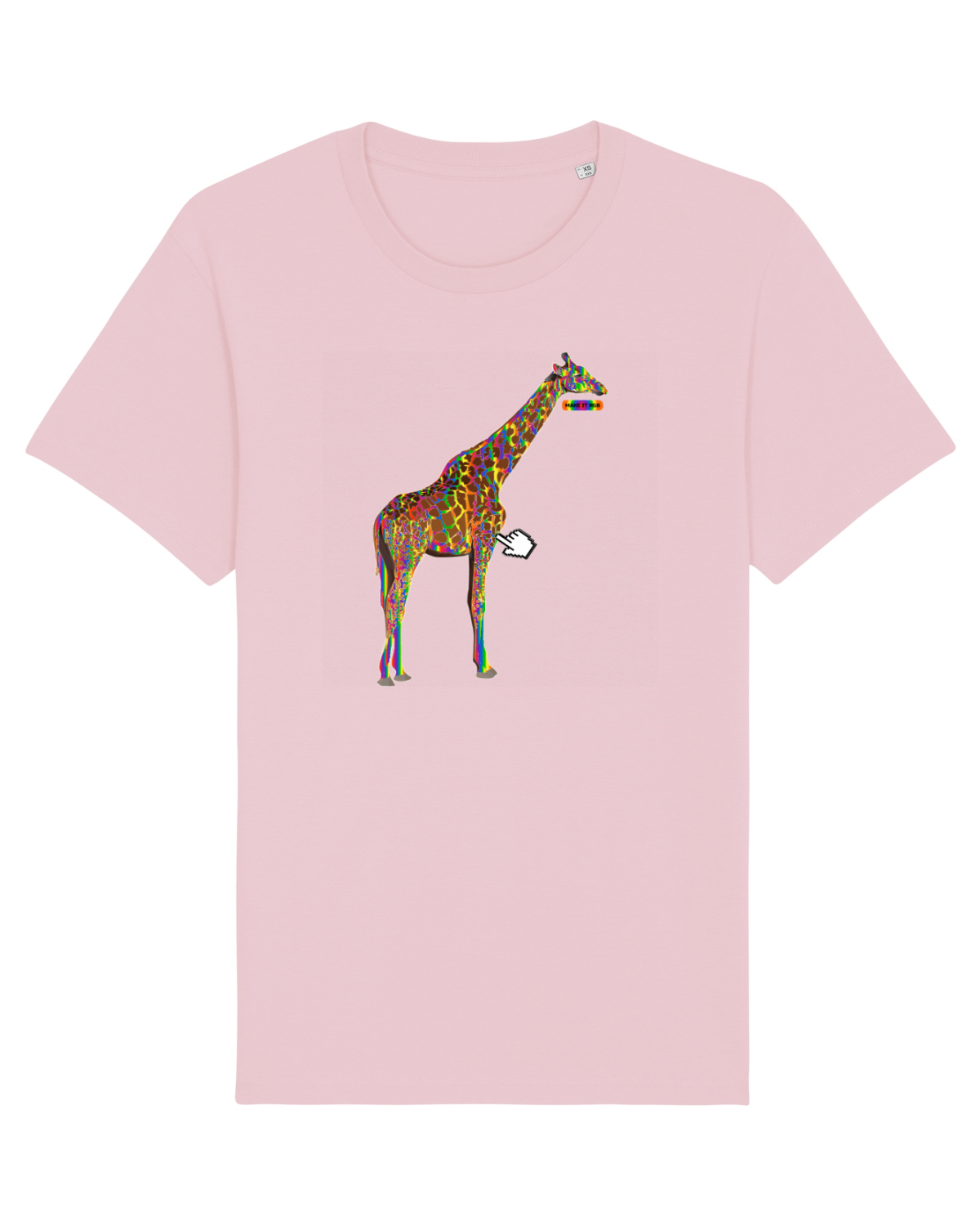 Tricou mânecă scurtă Unisex Rocker Cotton Pink