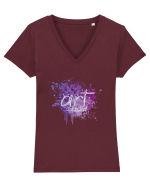 Art addicted Tricou mânecă scurtă guler V Damă Evoker