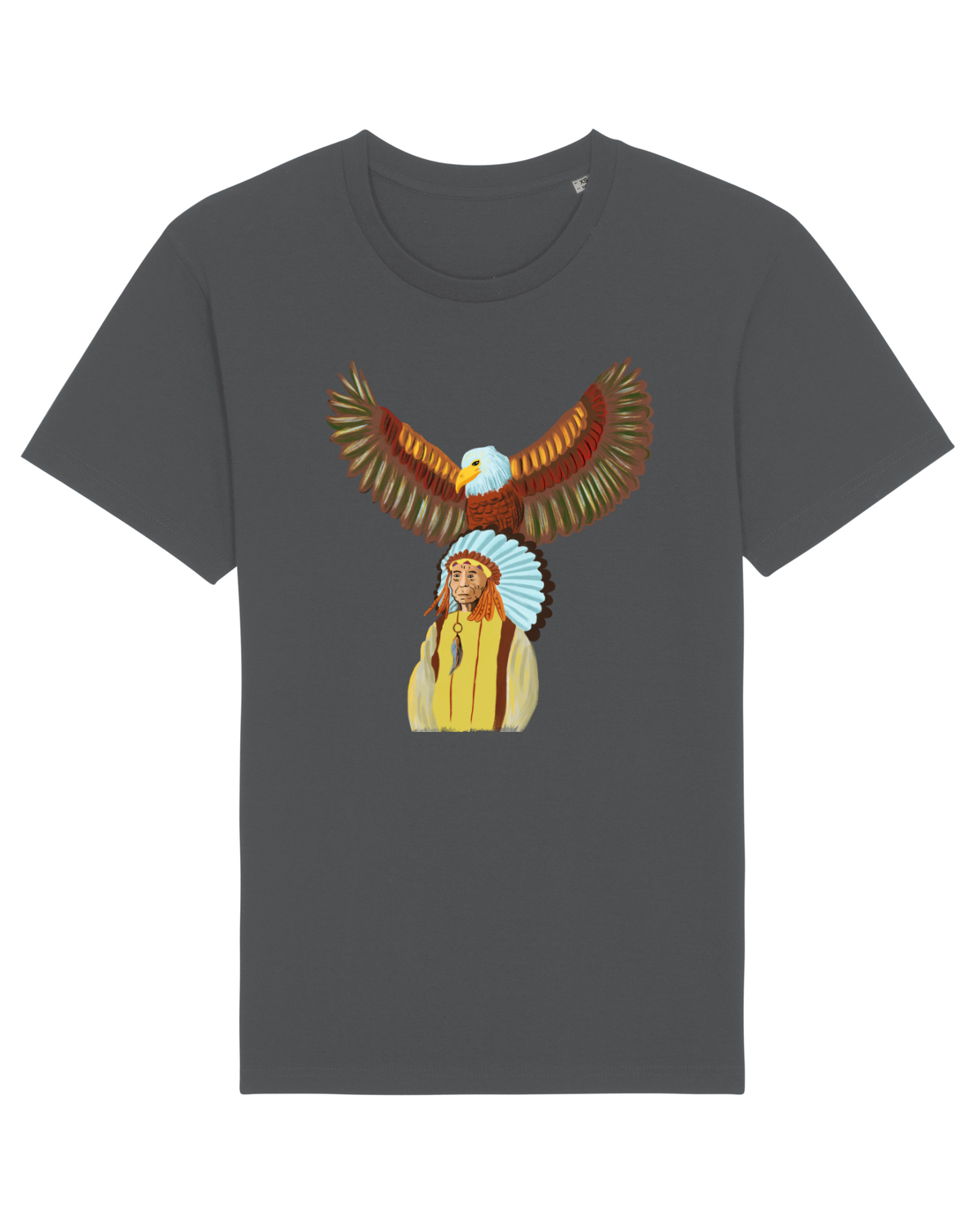 Tricou mânecă scurtă Unisex Rocker Anthracite
