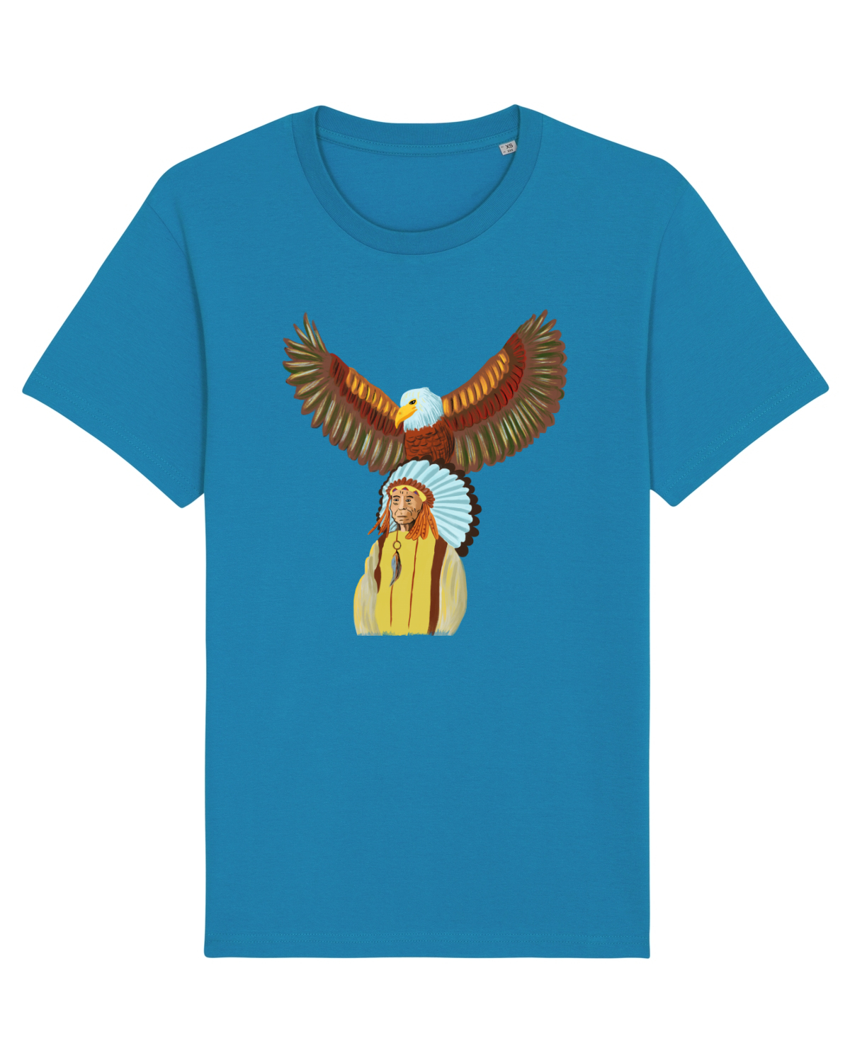Tricou mânecă scurtă Unisex Rocker Azur