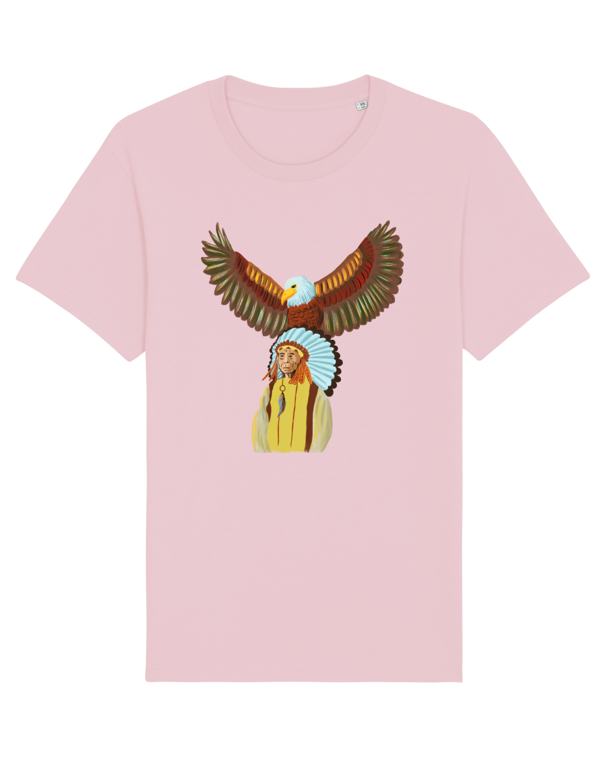 Tricou mânecă scurtă Unisex Rocker Cotton Pink