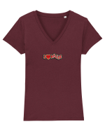 I LOVE Regie Tricou mânecă scurtă guler V Damă Evoker