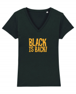 Black is Back! Tricou mânecă scurtă guler V Damă Evoker