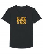 Black is Back! Tricou mânecă scurtă guler larg Bărbat Skater