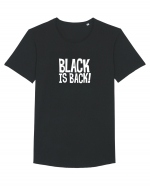 Black is Back! Tricou mânecă scurtă guler larg Bărbat Skater