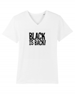 Black is Back! Tricou mânecă scurtă guler V Bărbat Presenter