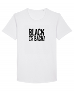 Black is Back! Tricou mânecă scurtă guler larg Bărbat Skater