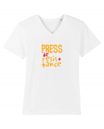 Press de resistance Tricou mânecă scurtă guler V Bărbat Presenter