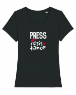 Press de resistance Tricou mânecă scurtă guler larg fitted Damă Expresser