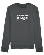 somewhere is legal Bluză mânecă lungă Unisex Rise