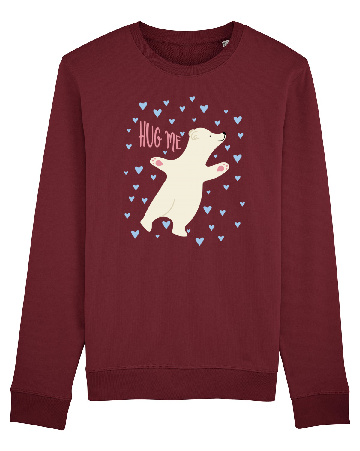 Bluză mânecă lungă Unisex Rise Burgundy
