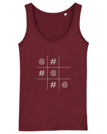 Modern X și O Burgundy
