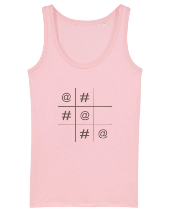 Modern X și O Cotton Pink
