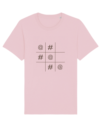 Modern X și O Cotton Pink