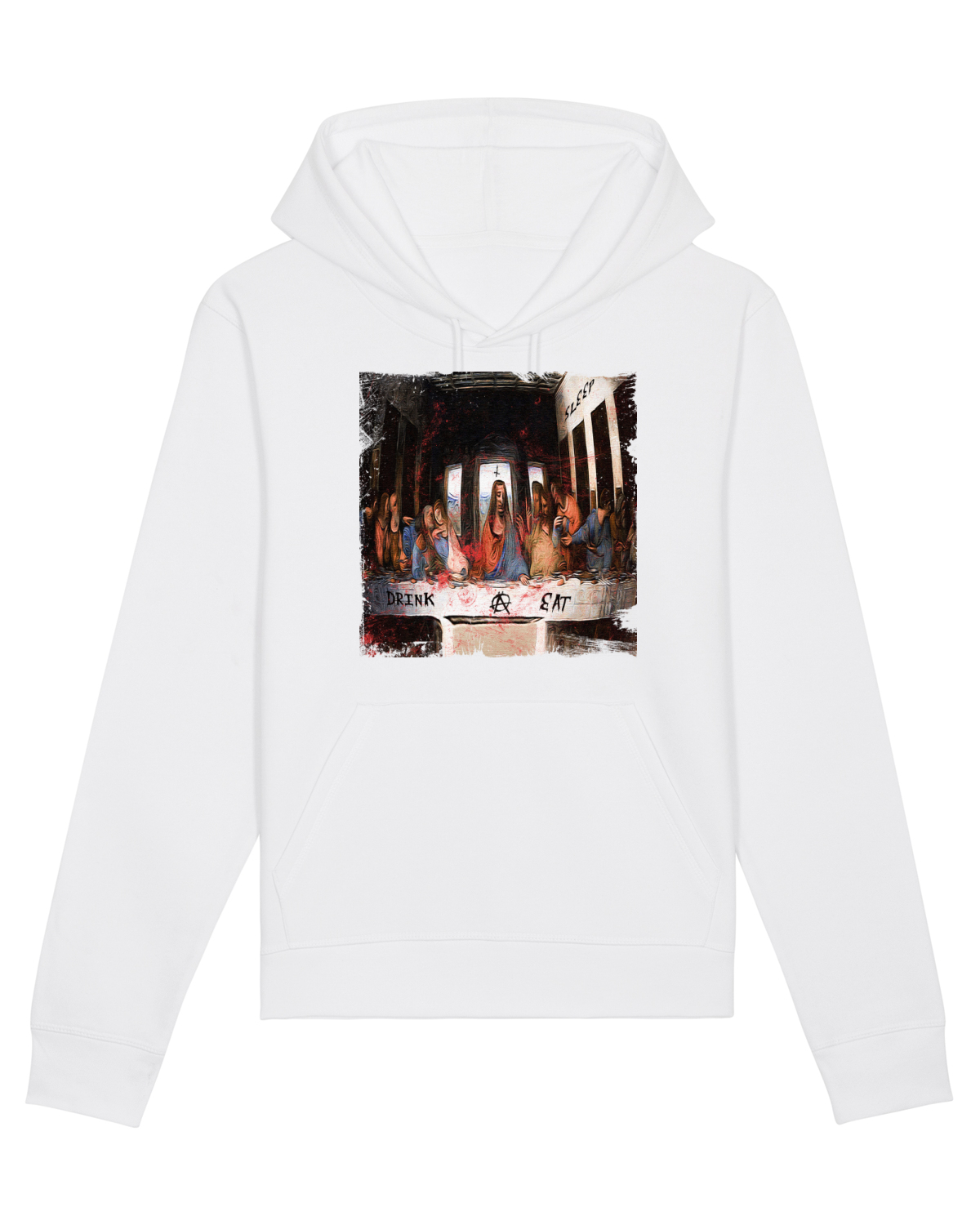 Hanorac Unisex Drummer White