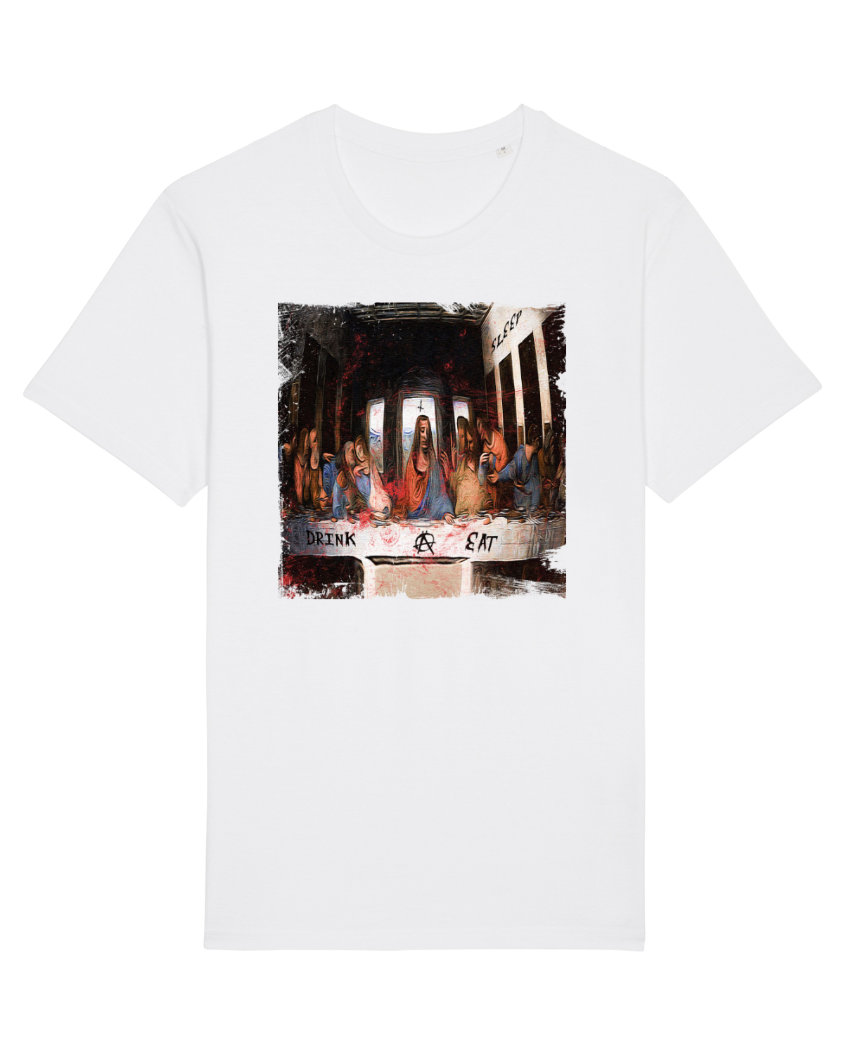 Tricou mânecă scurtă Unisex Rocker White