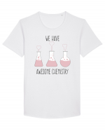 Chimie Tricou mânecă scurtă guler larg Bărbat Skater