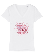 Motivul favorit Tricou mânecă scurtă guler V Damă Evoker