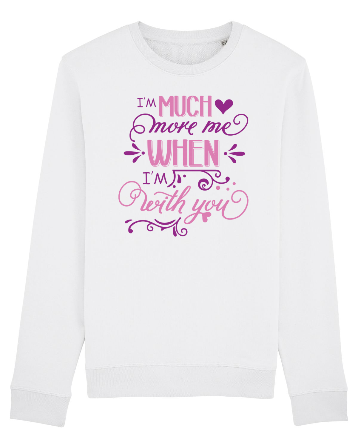 Bluză mânecă lungă Unisex Rise White