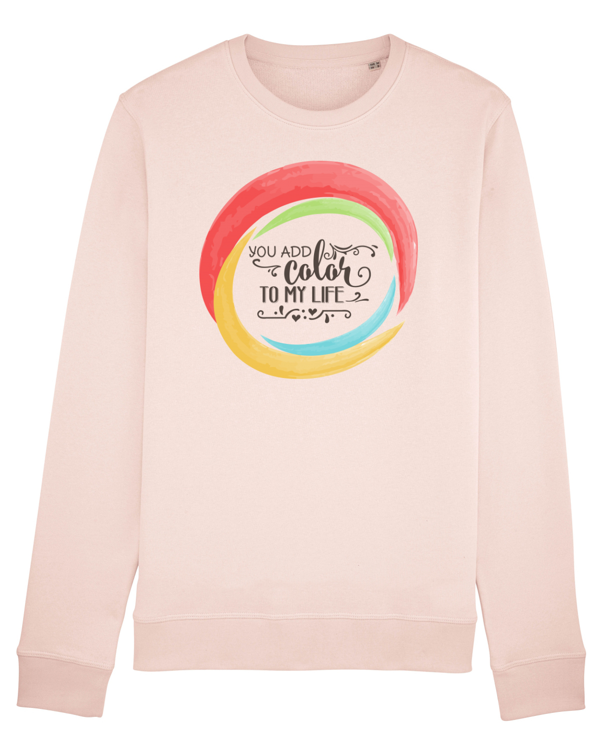 Bluză mânecă lungă Unisex Rise Candy Pink