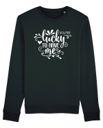 Ești norocos să mă ai Bluză mânecă lungă Unisex Rise