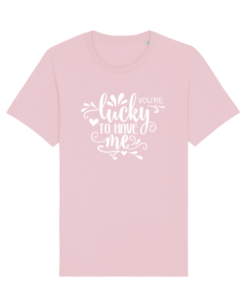 Ești norocos să mă ai Cotton Pink