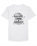 Tu ești exercițiul meu cardio favorit! Tricou mânecă scurtă guler larg Bărbat Skater