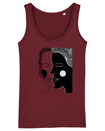 alb negru Burgundy