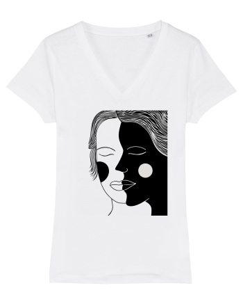 alb negru White