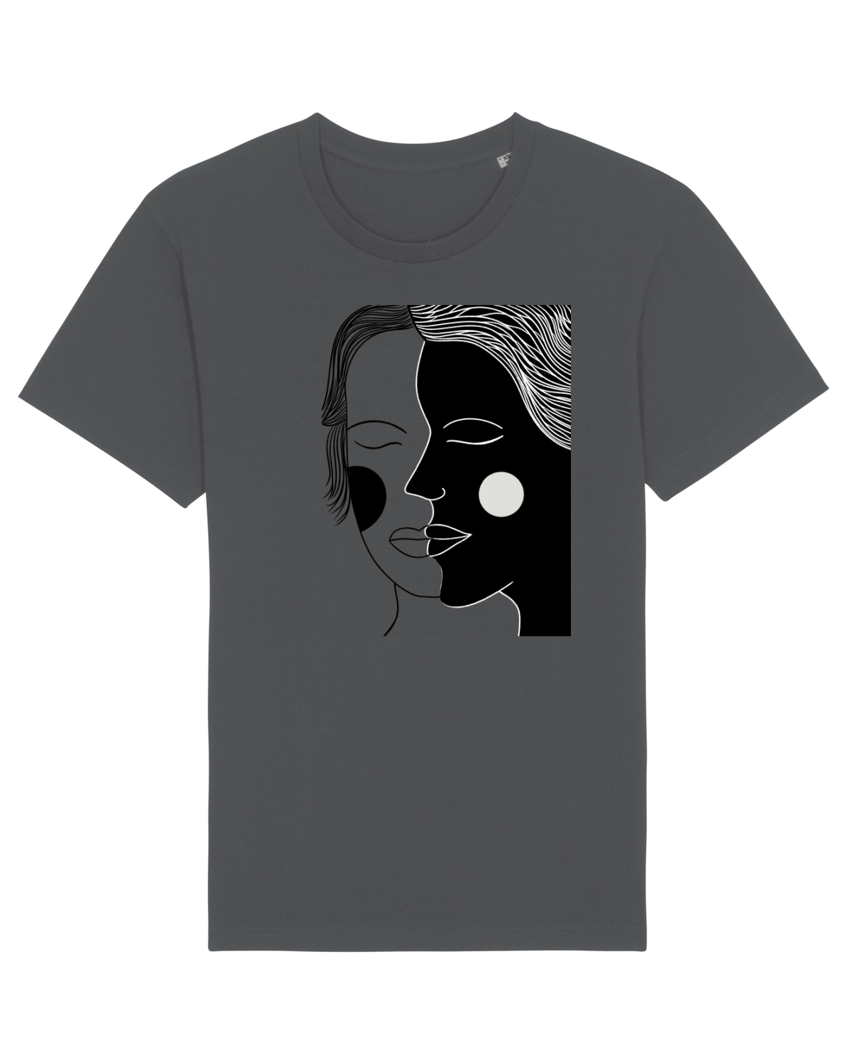 Tricou mânecă scurtă Unisex Rocker Anthracite