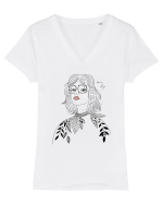 Dream big Tricou mânecă scurtă guler V Damă Evoker