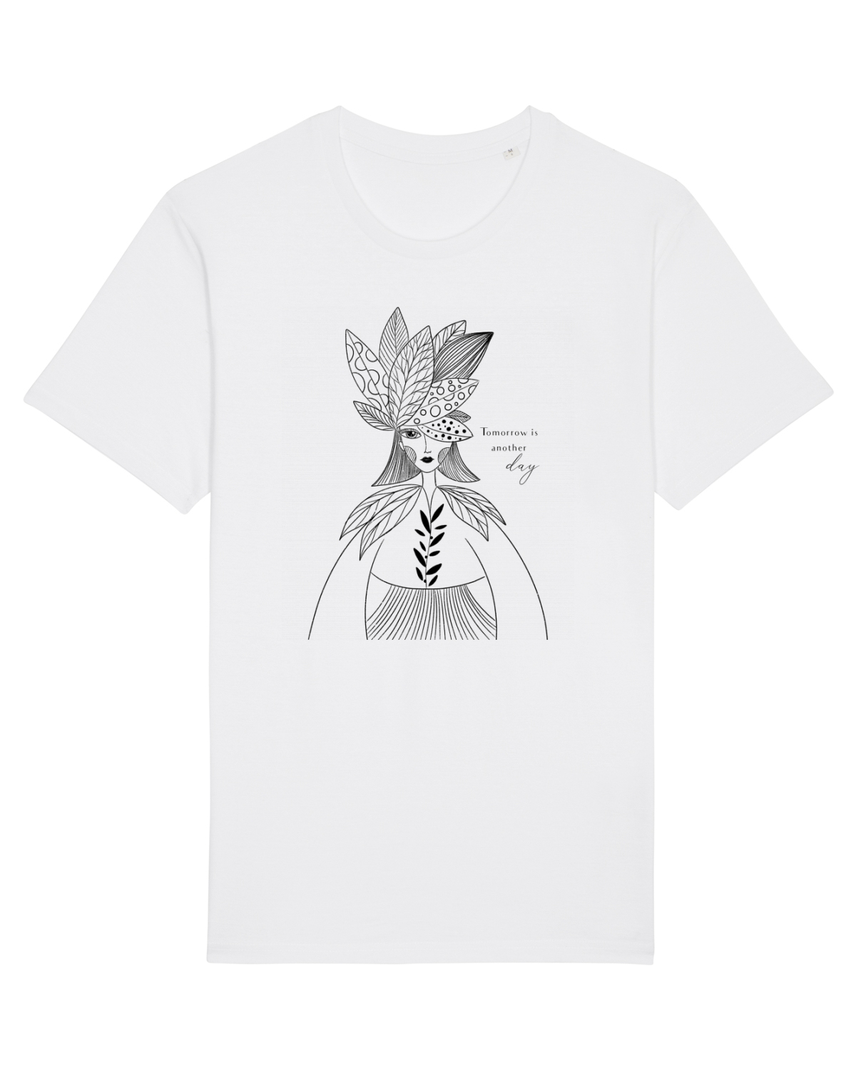 Tricou mânecă scurtă Unisex Rocker White