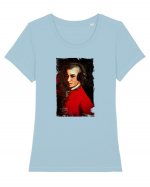 Wolfgang Amadeus Mozart Tricou mânecă scurtă guler larg fitted Damă Expresser