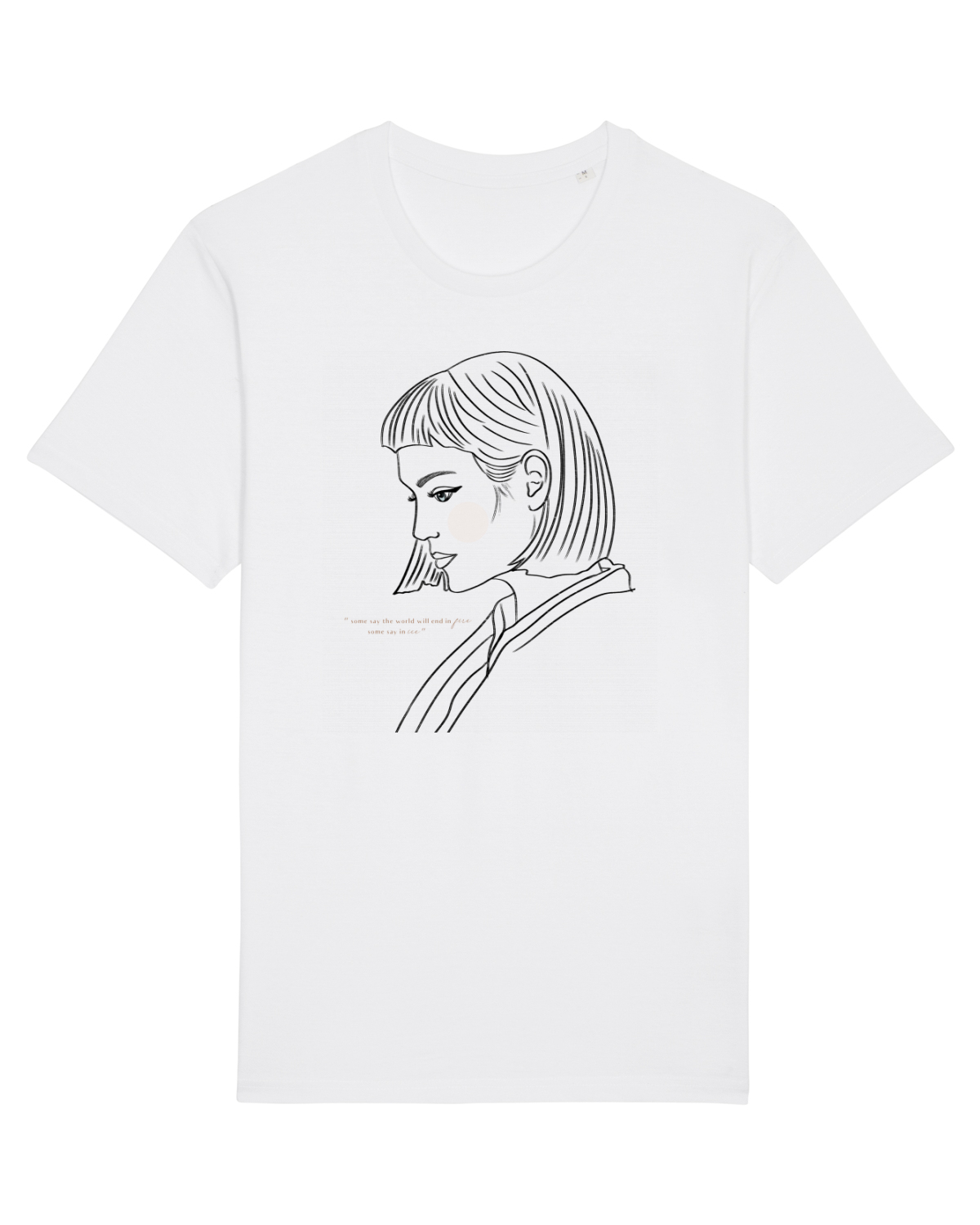 Tricou mânecă scurtă Unisex Rocker White