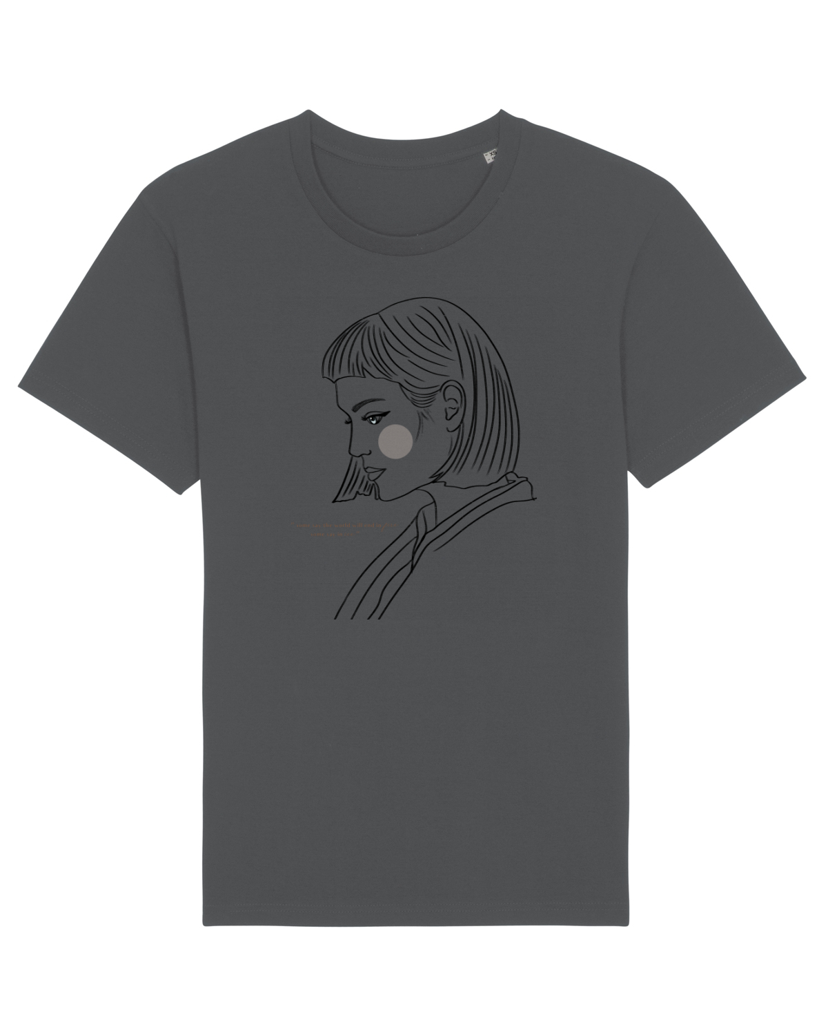 Tricou mânecă scurtă Unisex Rocker Anthracite