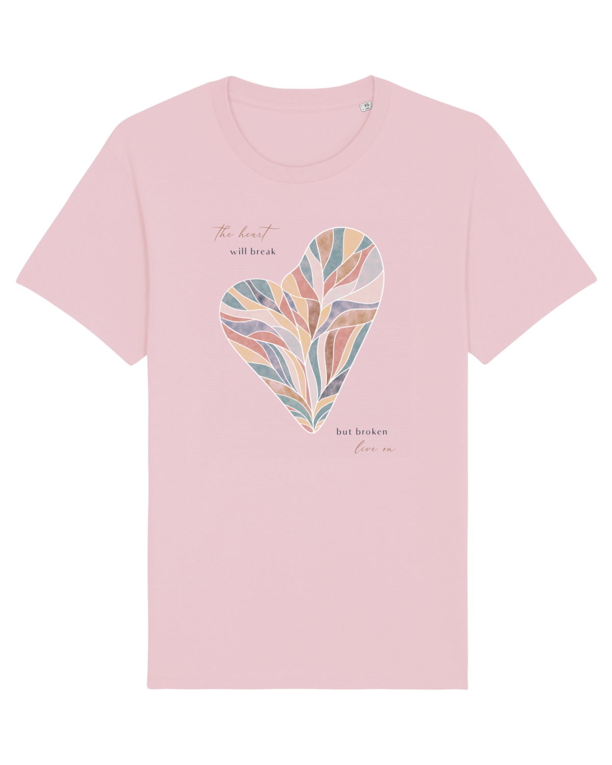 Tricou mânecă scurtă Unisex Rocker Cotton Pink