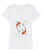 peste Tricou mânecă scurtă guler V Damă Evoker