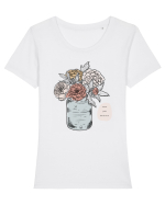 trust tour intuition Tricou mânecă scurtă guler larg fitted Damă Expresser