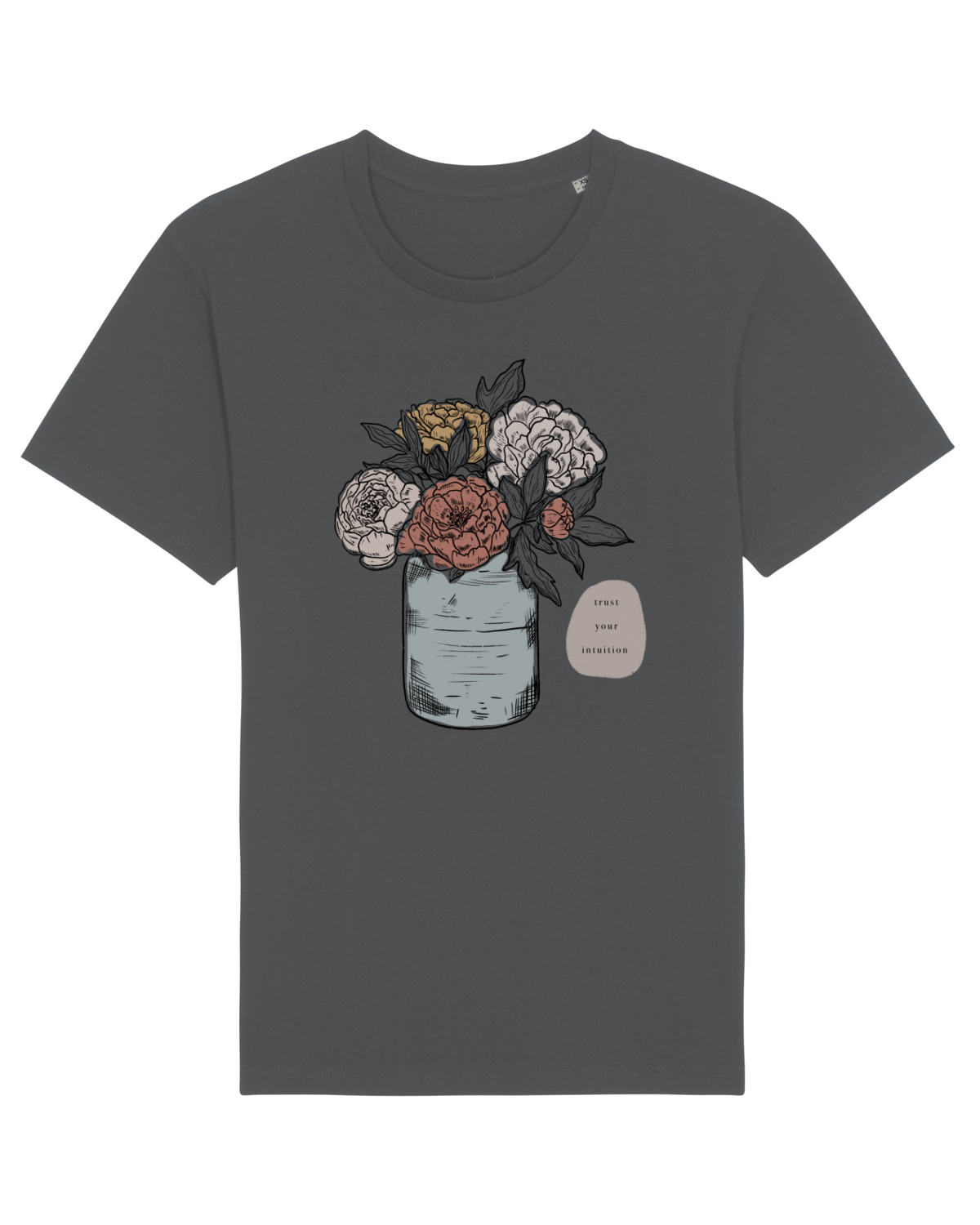 Tricou mânecă scurtă Unisex Rocker Anthracite