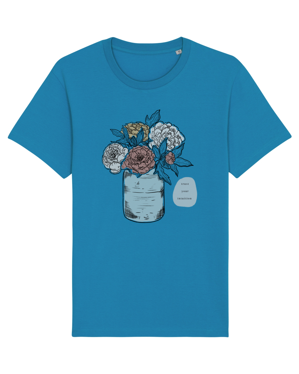 Tricou mânecă scurtă Unisex Rocker Azur