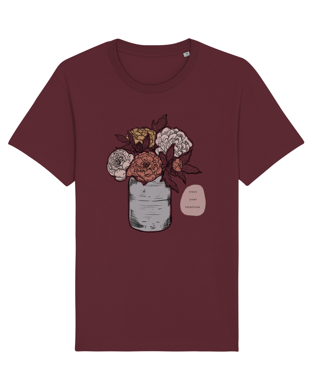 Tricou mânecă scurtă Unisex Rocker Burgundy
