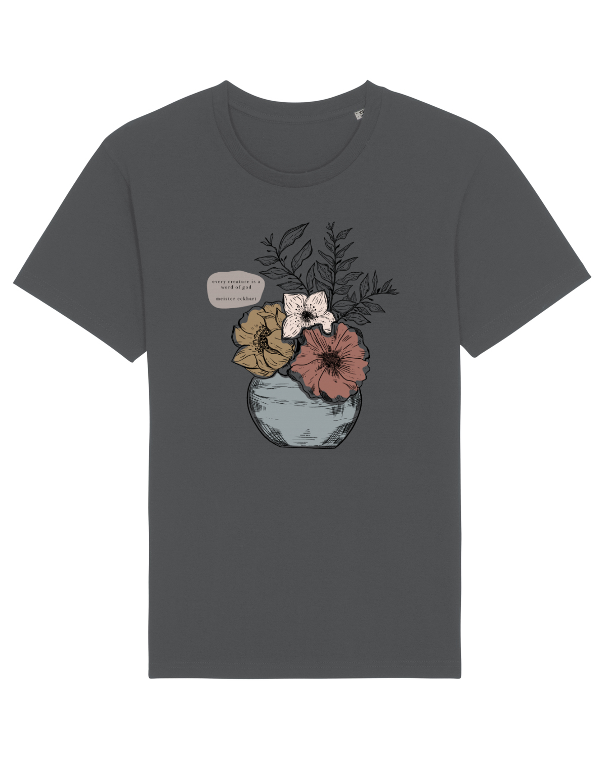 Tricou mânecă scurtă Unisex Rocker Anthracite