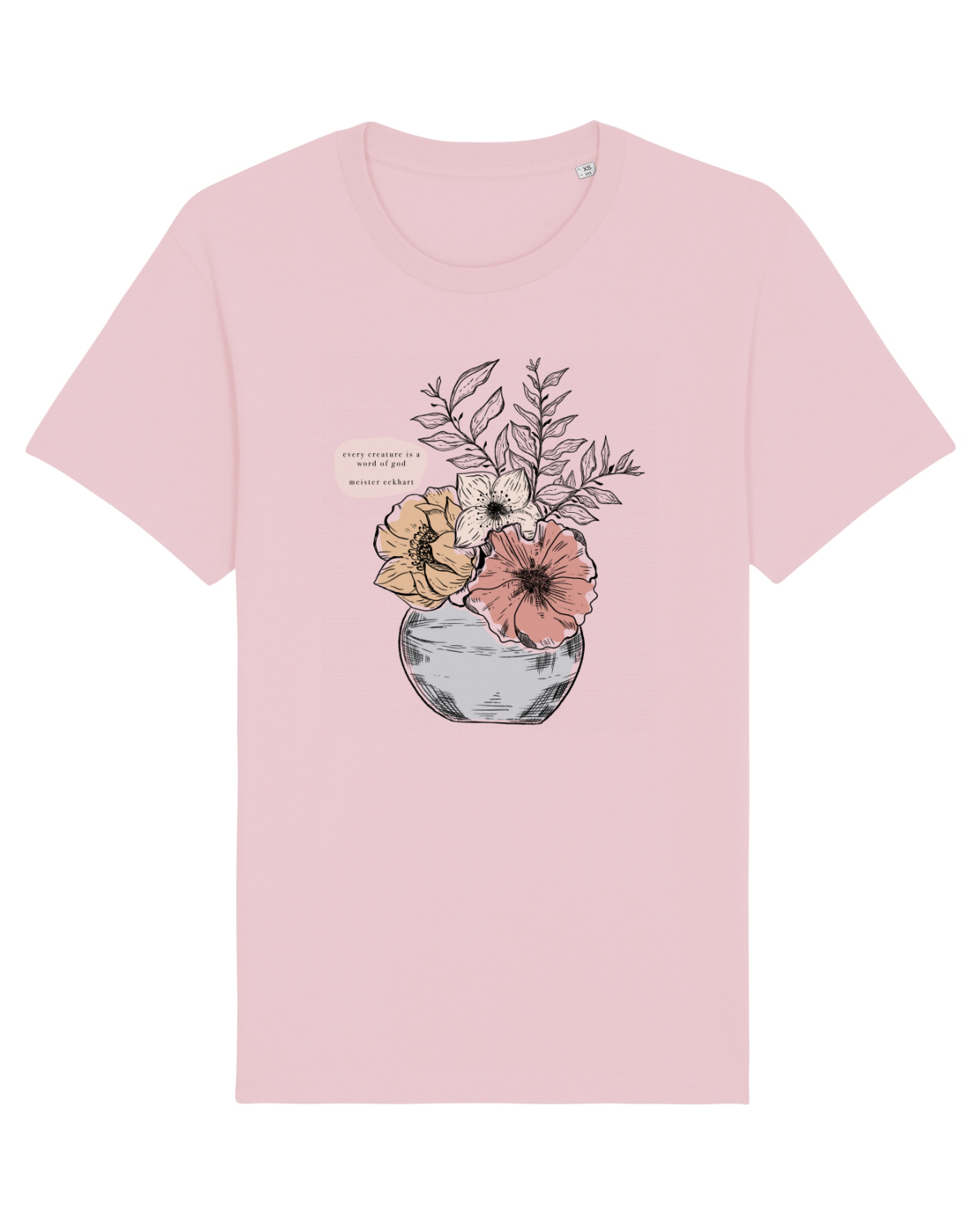 Tricou mânecă scurtă Unisex Rocker Cotton Pink
