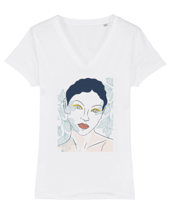 ochi albastri White