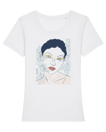 ochi albastri White