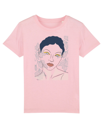 ochi albastri Cotton Pink