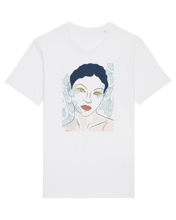 ochi albastri White